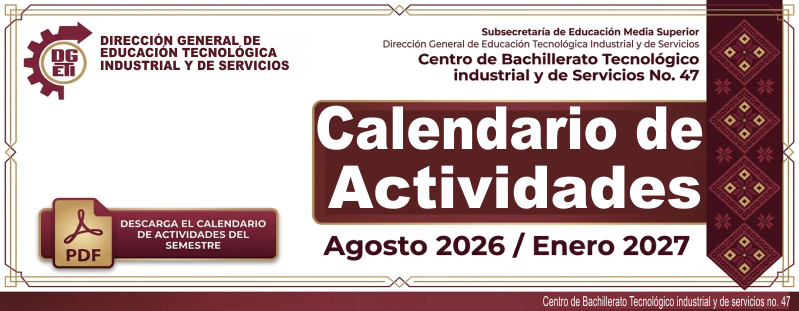 Actividades de semestre Agosto 2026 / Enero 2027
